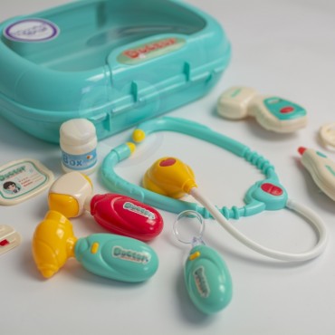 WOOPIE Little Doctor's Set Daktaras lagaminu Šviesus garsas + priedai