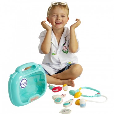 WOOPIE Little Doctor's Set Daktaras lagaminu Šviesus garsas + priedai