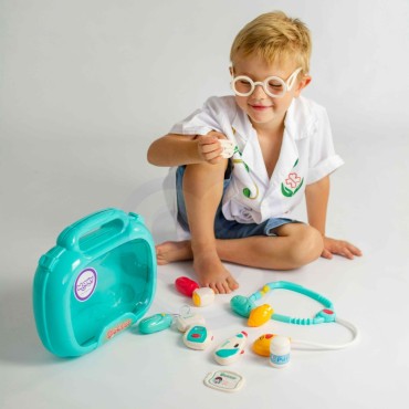 WOOPIE Little Doctor's Set Daktaras lagaminu Šviesus garsas + priedai