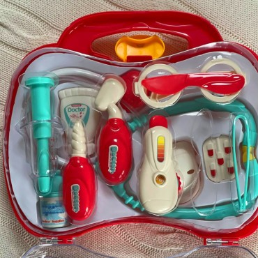 WOOPIE Little Doctor rinkinys Daktaras lagamine + priedai.