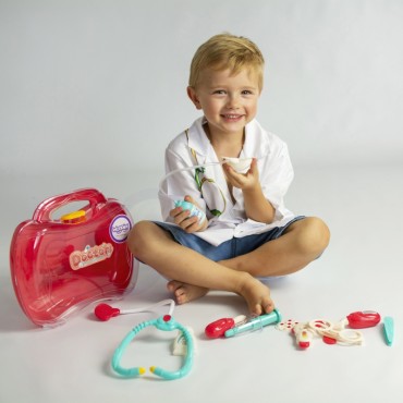 WOOPIE Little Doctor rinkinys Daktaras lagamine + priedai.