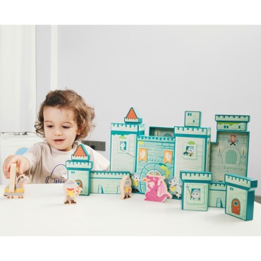 CLASSIC WORLD Blocks Figurine Model Castle Dragon 16 vnt.