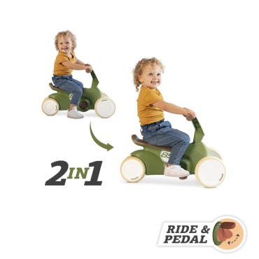BERG GO2 Gokart Ride-On Bike 2in1 Retro Green