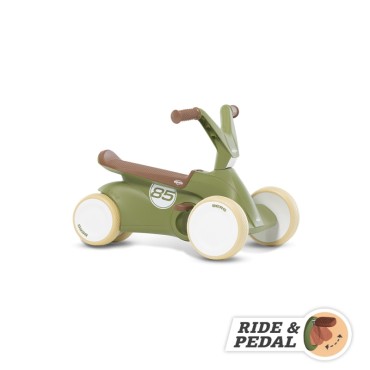 BERG GO2 Gokart Ride-On Bike 2in1 Retro Green