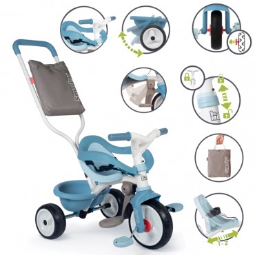 SMOBY Be Move Komfort Tricycle Bike Blue