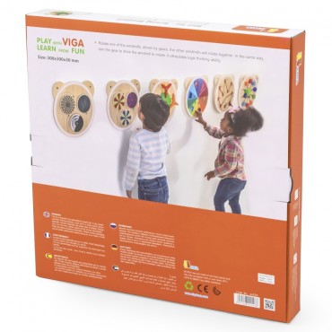 VIGA medinės pinwheel lentos FSC Montessori sertifikatas
