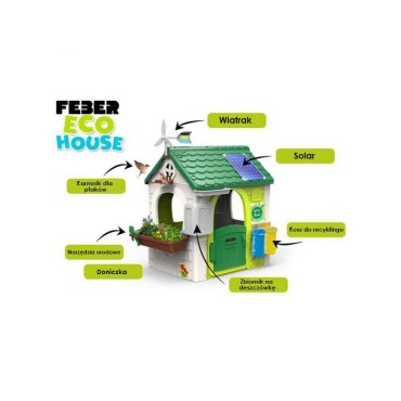 FEBER Garden House Eco Feeder Atliekų rūšiavimo imitacija saulės kolektorių