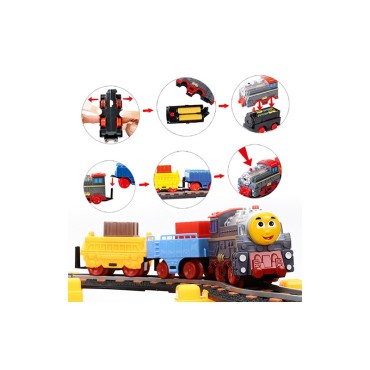 WOOPIE Electric Train 2in1 Race Track Train Viaduct Auto XXL 192 vnt.