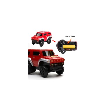 WOOPIE Electric Train 2in1 Race Track Train Viaduct Auto XXL 192 vnt.