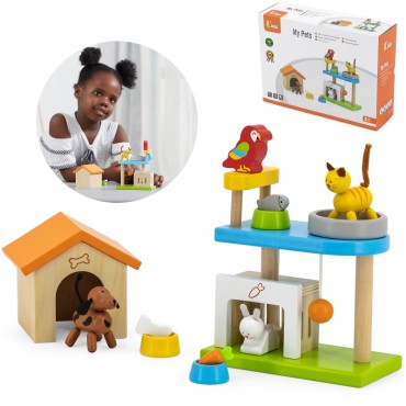 VIGA Pets medinių žaidimų aikštelės komplektas