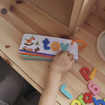 TOOKY TOY Montessori abėcėlės galvosūkis Raidžių mokymasis Žodžiai Gyvūnai 57 vnt.