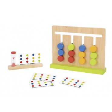TOOKY TOY Loginis žaidimas Laikinas galvosūkis Spalvos 30 raštų 18 vnt.