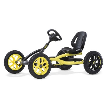 BERG Pedal Go Kart Buddy Cross Yellow nuo 3 iki 8 metų iki 50 kg NAUJAS MODELIS