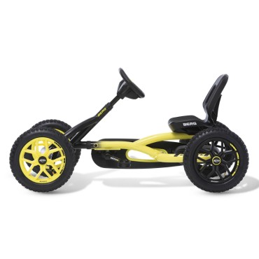 BERG Pedal Go Kart Buddy Cross Yellow nuo 3 iki 8 metų iki 50 kg NAUJAS MODELIS