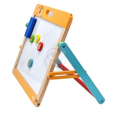 TOOKY TOY Mokomoji lenta 2in1 Magnetinė kreida vaikams Magnetai Kempinėlė 6 vnt.