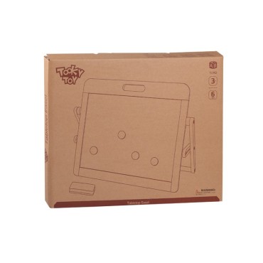 TOOKY TOY Mokomoji lenta 2in1 Magnetinė kreida vaikams Magnetai Kempinėlė 6 vnt.