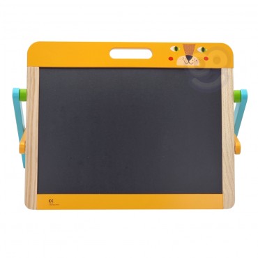 TOOKY TOY Mokomoji lenta 2in1 Magnetinė kreida vaikams Magnetai Kempinėlė 6 vnt.
