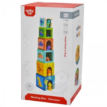 TOOKY TOY lavinamoji dėlionė iš medinių kaladėlių + 6 žaidimo figūrėlės 12 vnt.