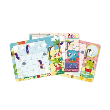 TOOKY TOY Loginis žaidimas Magnetinė dėlionė vaikams 40 vnt.