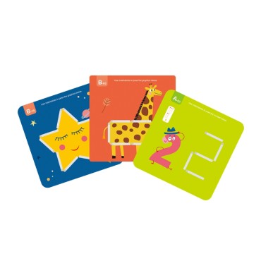 TOOKY TOY Medinė dėlionė Montessori Loginiai žaidimai Galvosūkiai Magnetiniai degtukai vaikams 58 vnt.