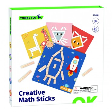 TOOKY TOY Dėlionė Loginiai žaidimai Galvosūkiai Magnetiniai blokeliai vaikams 49 vnt.