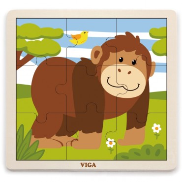 VIGA Patogus medinis galvosūkis Gorilla 9 vnt