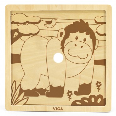 VIGA Patogus medinis galvosūkis Gorilla 9 vnt