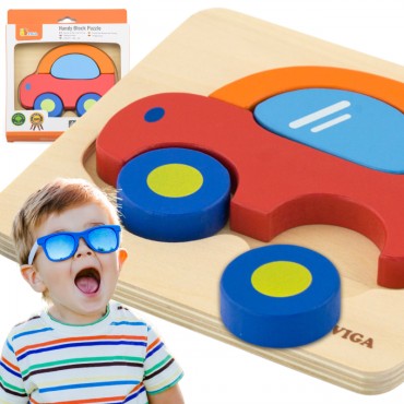 VIGA Baby pirmasis medinis galvosūkis Automobilis