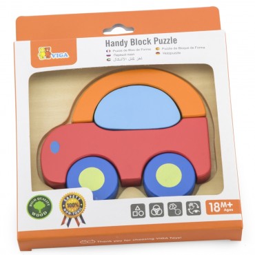 VIGA Baby pirmasis medinis galvosūkis Automobilis