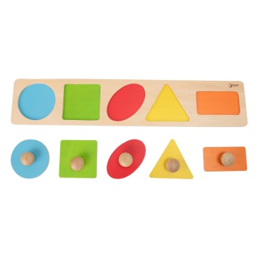 CLASSIC WORLD MONTESSORI dėlionė vaikams Mokantis formas, figūras, spalvas, 7 vnt.
