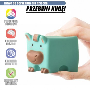 WOOPIE BABY Sensoriniai blokai Squeeze Puzzle Garso mokymasis Skaičiavimas 12 vnt.