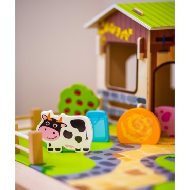 WOOPIE GREEN Mega Farm Animal Figūrėlės Arklidė, vištidė 18 vnt.