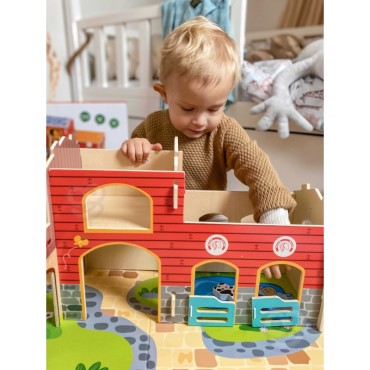WOOPIE GREEN Mega Farm Animal Figūrėlės Arklidė, vištidė 18 vnt.