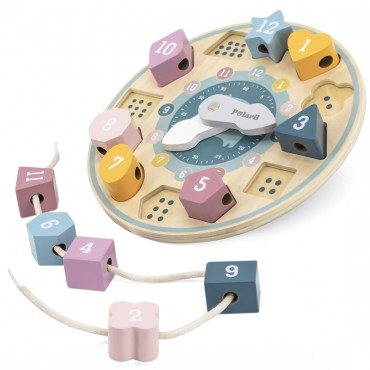 VIGA PolarB Shape Sorter Clock Montessori sriegimo