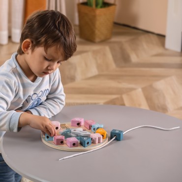 VIGA PolarB Shape Sorter Clock Montessori sriegimo