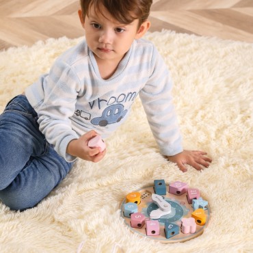 VIGA PolarB Shape Sorter Clock Montessori sriegimo