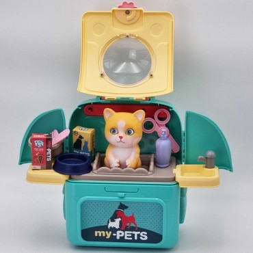 WOOPIE Kitten nešiojamas grožio salonas 2in1 transporter kuprinėje