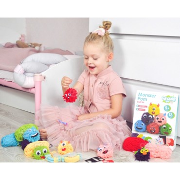WOOPIE ART&FUN kūrybinis rinkinys Make a Monster Monster Pom