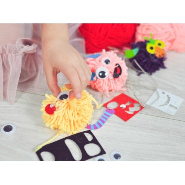 WOOPIE ART&FUN kūrybinis rinkinys Make a Monster Monster Pom