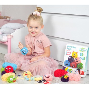 WOOPIE ART&FUN kūrybinis rinkinys Make a Monster Monster Pom