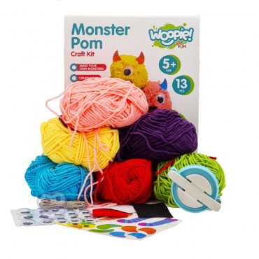 WOOPIE ART&FUN kūrybinis rinkinys Make a Monster Monster Pom