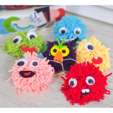 WOOPIE ART&FUN kūrybinis rinkinys Make a Monster Monster Pom