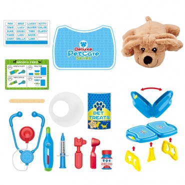 WOOPIE Little Veterinar's Set Doctor's Office Lagaminas Šuo 18 vnt.