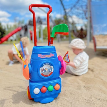 WOOPIE golfo rinkinys + priedų stovas ant ratų