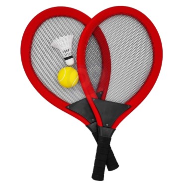WOOPIE didelių badmintono teniso rakečių vaikams rinkinys + Shuttle Ball