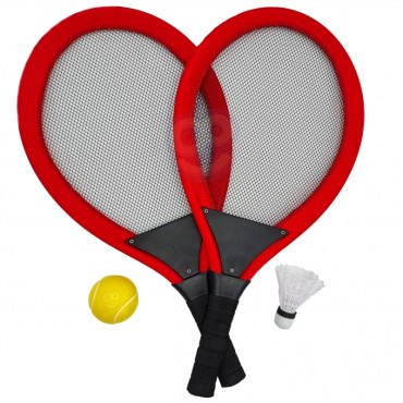 WOOPIE didelių badmintono teniso rakečių vaikams rinkinys + Shuttle Ball
