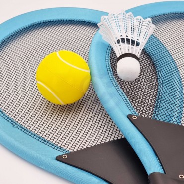 WOOPIE didelių badmintono teniso rakečių vaikams rinkinys + Shuttle Ball