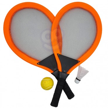 WOOPIE didelių badmintono teniso rakečių vaikams rinkinys + Shuttle Ball