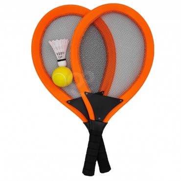 WOOPIE didelių badmintono teniso rakečių vaikams rinkinys + Shuttle Ball