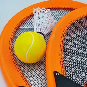 WOOPIE didelių badmintono teniso rakečių vaikams rinkinys + Shuttle Ball